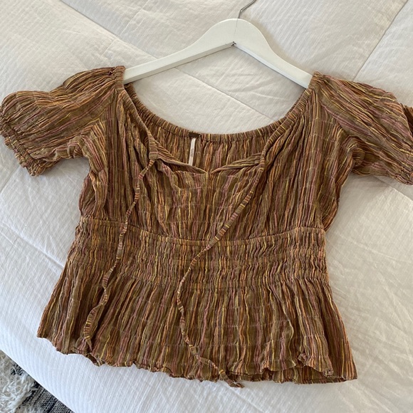 EUC Vivi Striped Free People Top - Picture 2 of 6